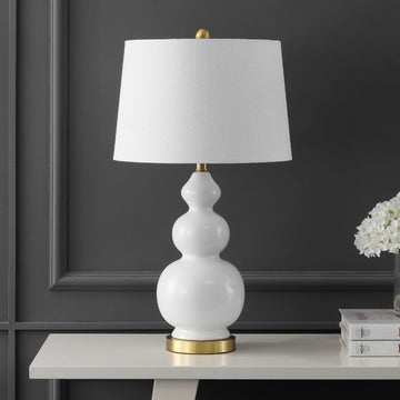 Bowen 27.5" Ceramic LED Table Lamp - JONATHAN Y